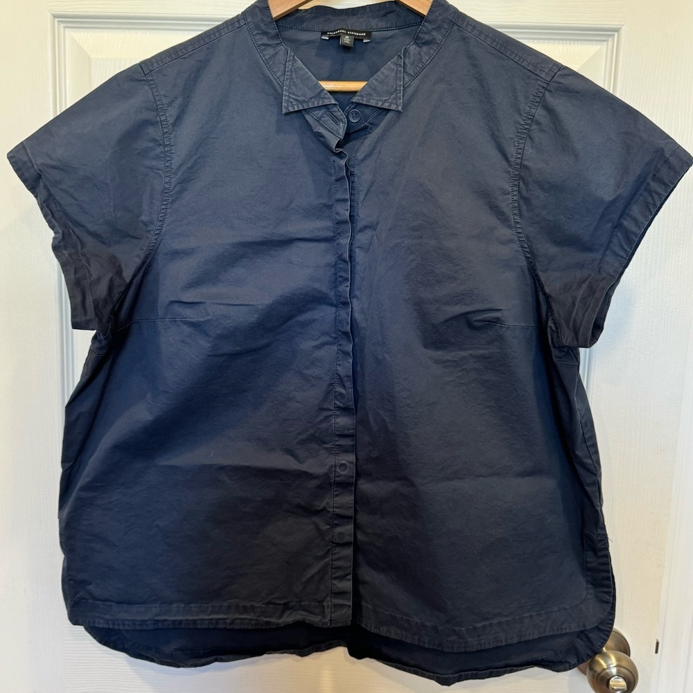 Universal Standard Aster tuxedo collar shirt